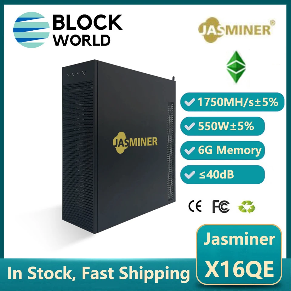 Nové Jasminer X16QE 1750MH/S 550W atď. Miner 6 GB RAM WiFi 3U atď. Jasminer x16-qe atď