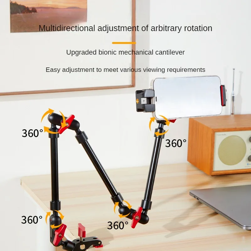 Nové kamery Magic Arm so super klipou držiak pre smartfóny kamera kamery GoPro Clamp Wall Mount Tablet WebCam Studio