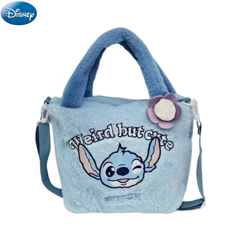 Nové kawaii Disney steh plyšové hračky plyšové tašky Messenger Stitch Dievča kabelka anime plnené hračky deti karikatúra Plushie Soft BA