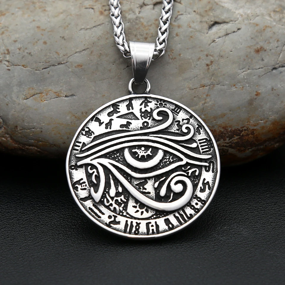 Nové klasické 316L z nehrdzavejúcej ocele Eye of Horus Horus Horus pre mužov Ženy Ženy Staroveký egyptský faraón Runes