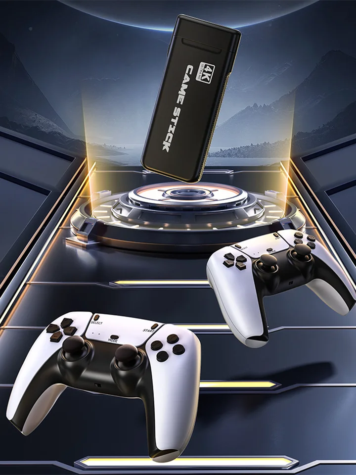 Nové konzoly videohry M8 Pro 2.4g Simulátory bezdrôtových ovládačov 4K Retro 20000+hry Double Player Game Stick for Kid Darček