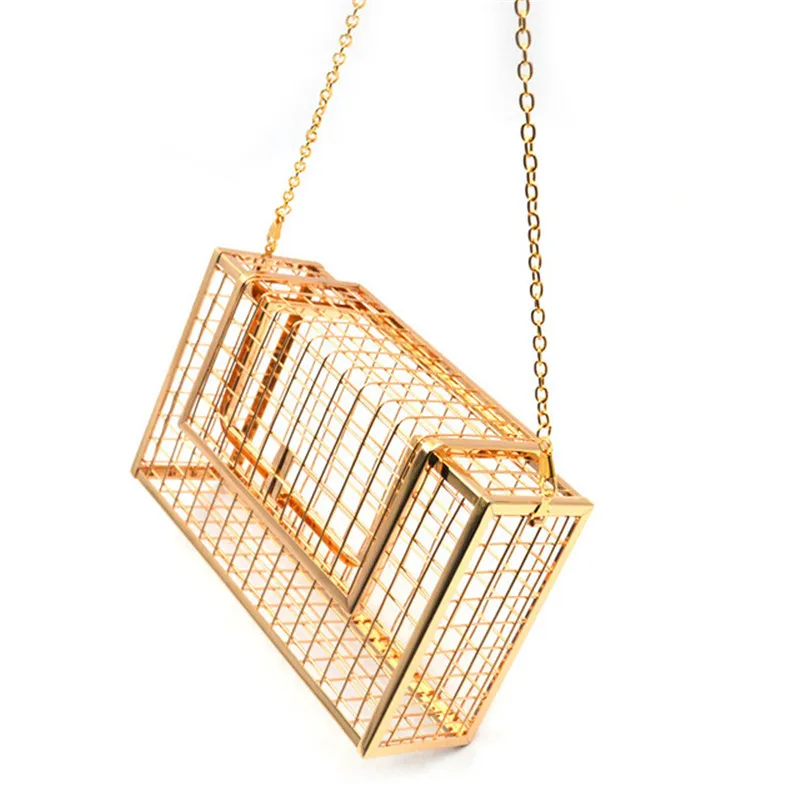 Nové kovové dutiny módy dámske ramenné kabelky Crossbody tašky Party večer