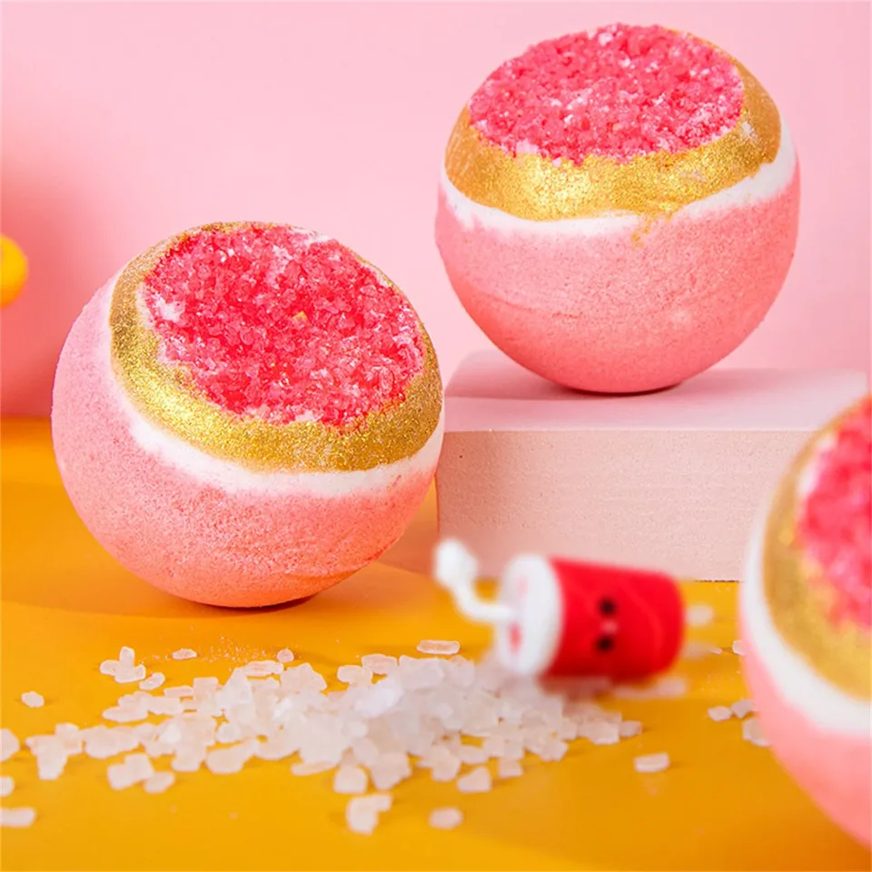 Nové krištáľové výbuchové kúpele guľôčky Bubble guľa Spa Spa Dodávky Rose Bubble Bubble Saltball Hot Products Populárny výber darčeky