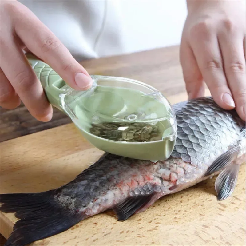Nové kuchynské doplnky Cozinha Fish Scale Remover Nôž čistenie Peeler Praktické kuchynské potreby varenie domáce pomôcky