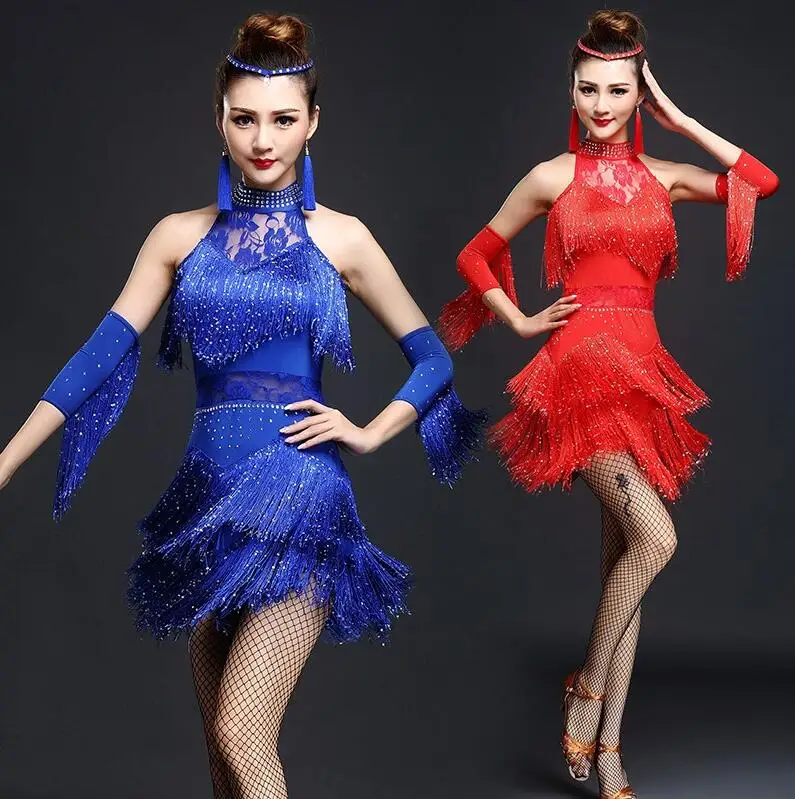 Nové latinské tanečné šaty Ženy/Dievčatá/dámy nové sexy strapce salsa/sál/tango/cha cha/rumba/samba/latinské šaty na tanec