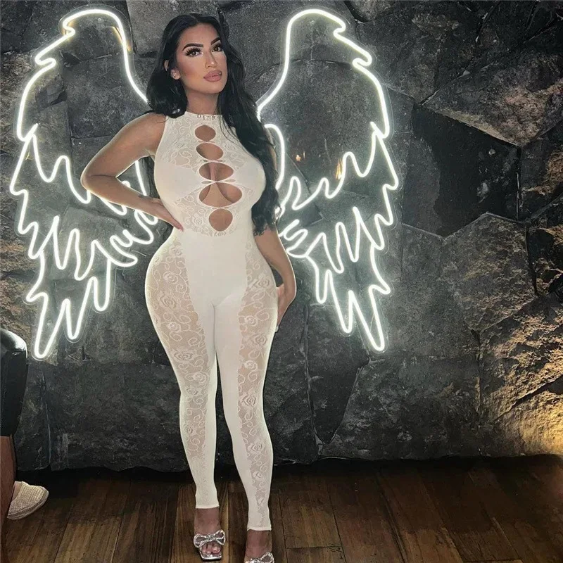 Nové letné oblečenie Y2K Dutlow Out One Piece Fantazi BodySuit Bodycon Prestupnosť pre dámske oblečenie Príležitostné fitness Riness