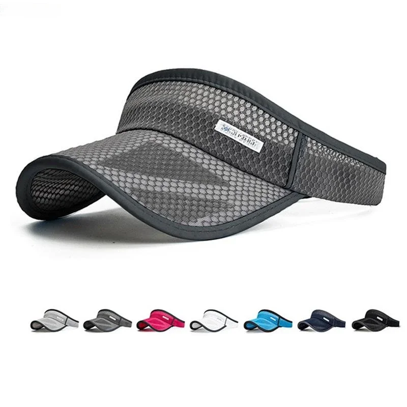Nové letné športy Ženy Slovia Predĺžené okrajové vzduchové slnečné klobúky Visor UV ochrana Top prázdne ID vonkajšie muži Golf Prevádzka na opaľovací krém
