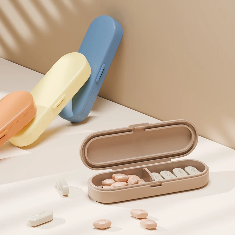 Nové malé veľké organizátor Pastle Pill Box Cestovné tablety držiak na držiak na nádobu liek liek na úložisko tableta tablet organizátor puzdro