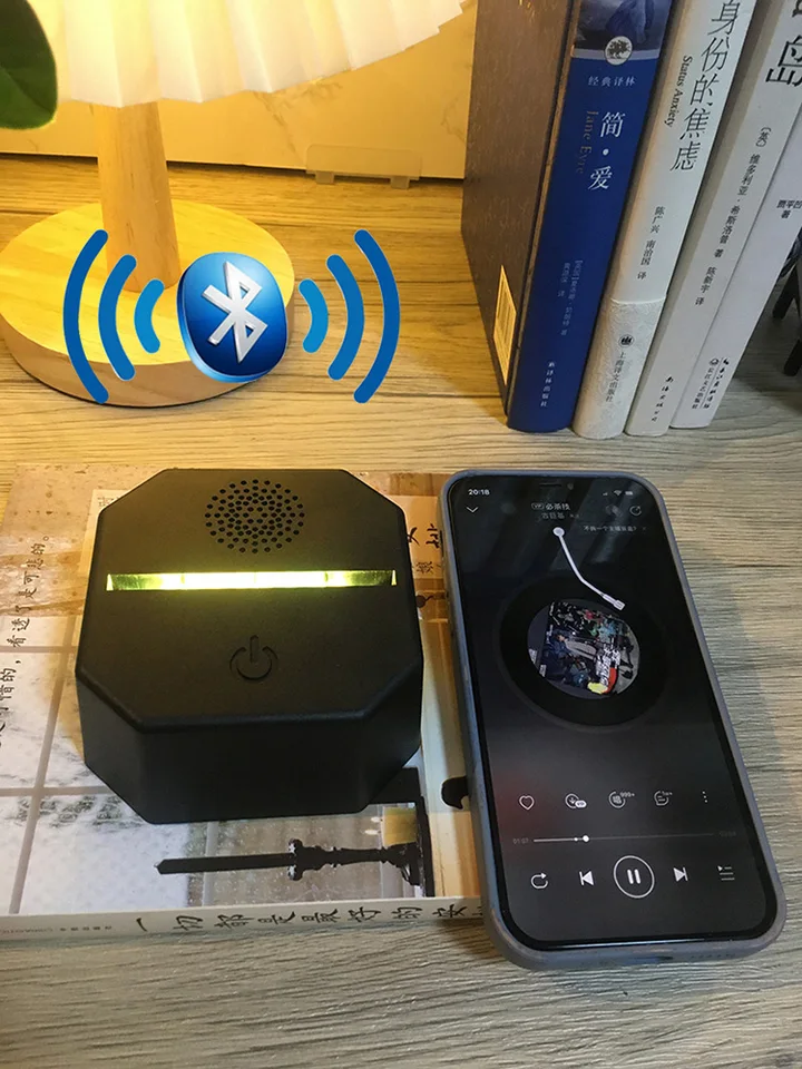 Nové mini nočné svetlo Bluetooth reproduktor dotyk dotyk atmosféra Svetelná farba pre obchodné darčeky propagácia darčekov k narodeninám