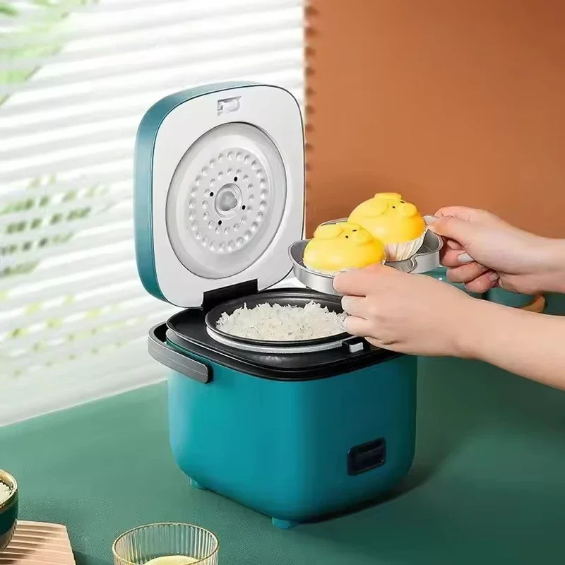 Nové mini ryžové variče Automatická domáca kuchyňa Elektrické varenie stroja 1-2 osôb s potravinami teplejší parník 1,2 l Small ryžový sporák