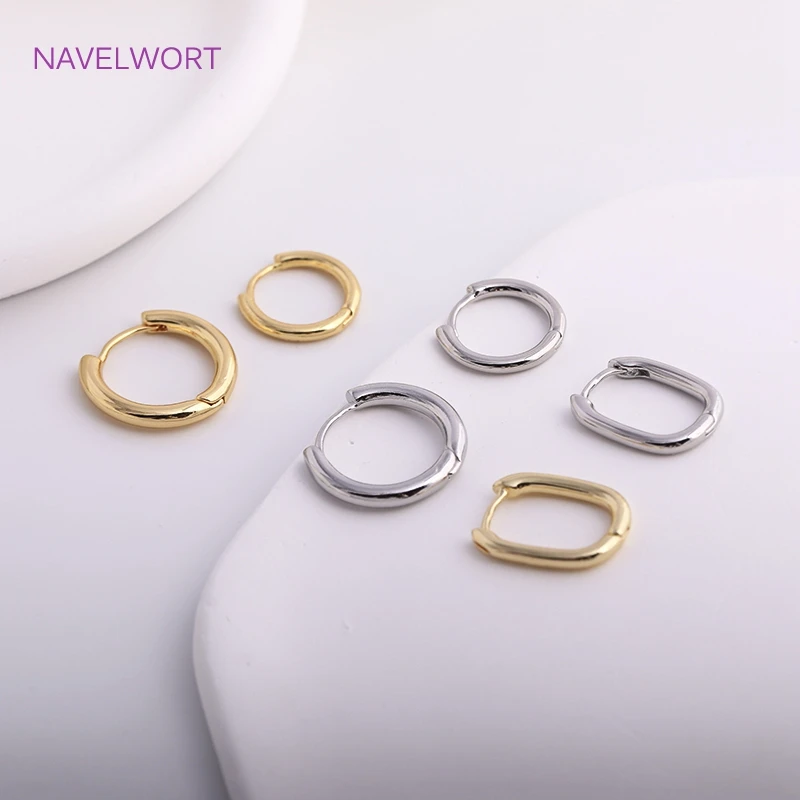 Nové moderné náušnice s obručou pre ženy, 25 mm*19 mm Smooth Smooth Huggie náušnice šperkov