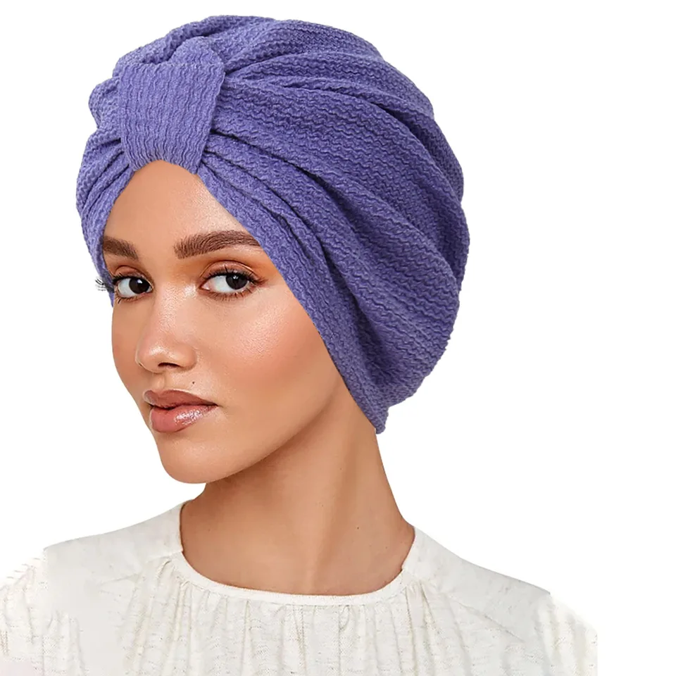 Nové moslimské ženy viazané turban hidžáb chemo s čiapkou vnútorný klobúk šatky Indické čiapky