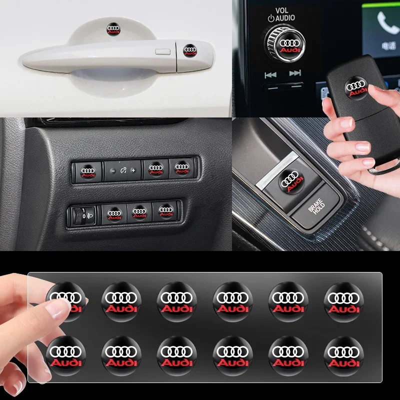 Nové nálepky na nálepky na kľúče z auta Chráňte nálepky na nálepky na autá pre Audi A4 B5 B6 B7 8P 8V 8L A5 C7 4F A8 Q2 Q7 RS3 Auto príslušenstva