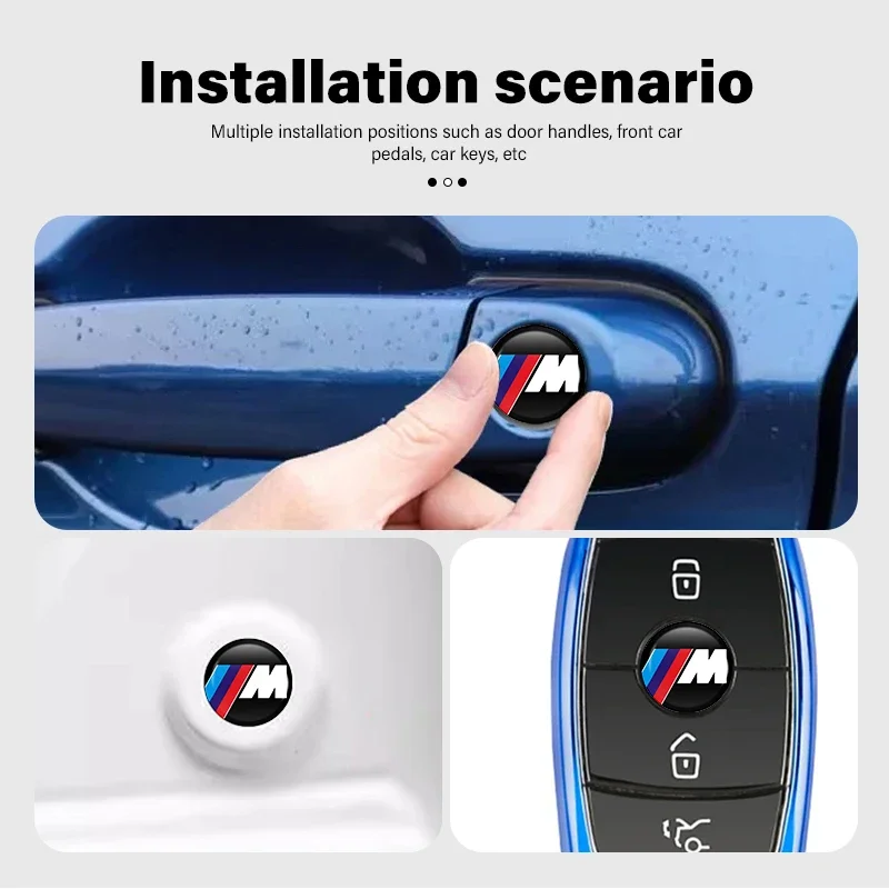 Nové nálepky na nálepky na kľúčové dierky Dvere Ochrané nálepky na autá pre BMW M E34 E36 E60 E90 E46 E39 E70 F10 F20 X5 X6 Príslušenstvo automobilu