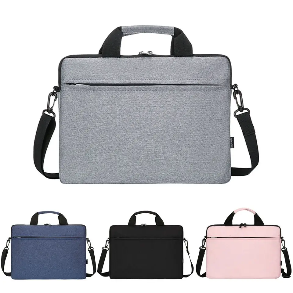 Nové ochranné vrecko Veľká kapacita ultra tenký notebook kryt prenosný prenosný rukáv puzdro pre laptop kabelku ramená pre rameno pre HP Dell Lenovo