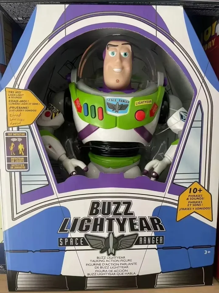 Nové originálne 33 cm Disney Toy Story Buzz Lightyear SpaceCraft Sound Model Dáče Zbierka Zbierka akčných hračiek