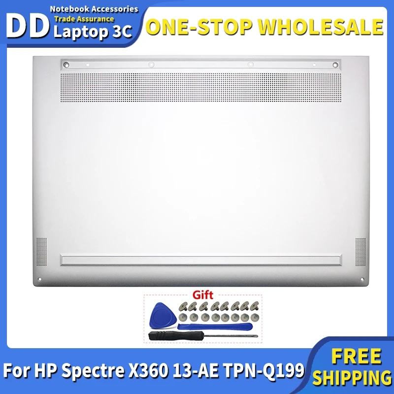 Nové originálne puzdro pre notebook pre HP Specter X360 13-AE TPN-Q199 Spodný základný puzdro Dolný kryt zadný kryt náhradné striebro