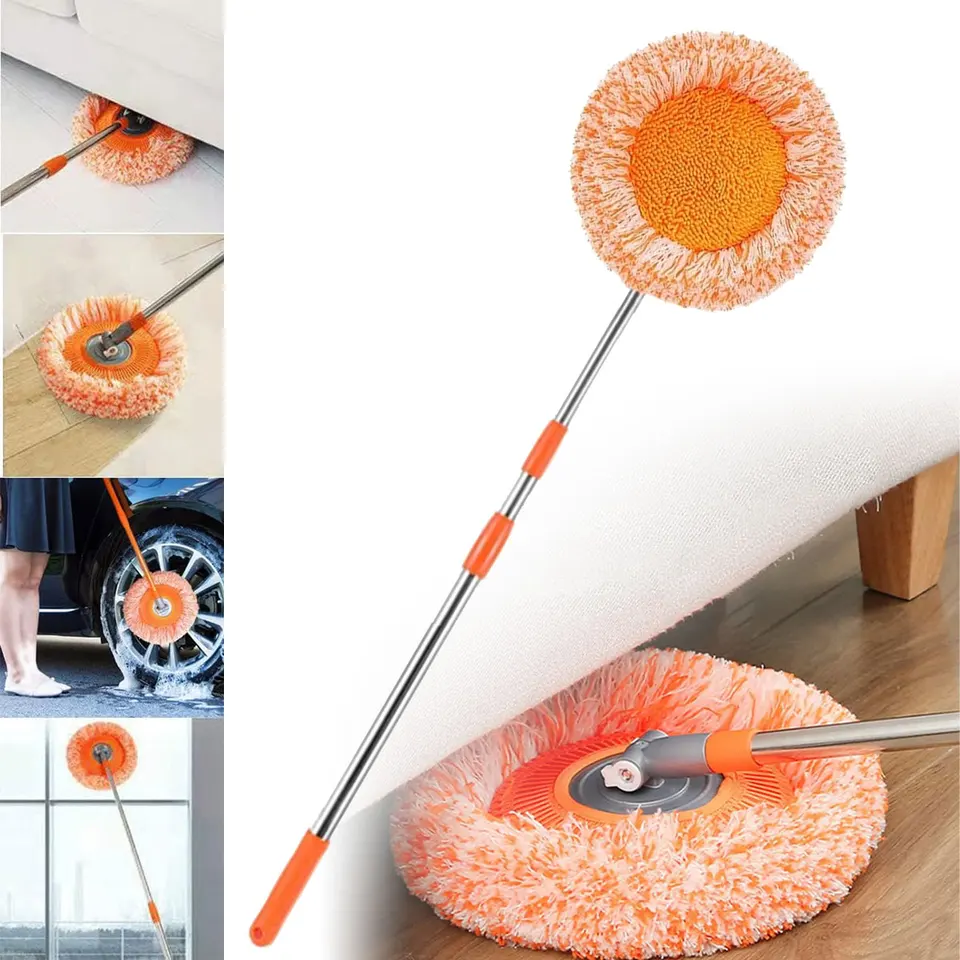 Nové otočné slnečnicové potreby domácich dodávok okrúhle čistenie mop s predlžovacím pólom pre stenu