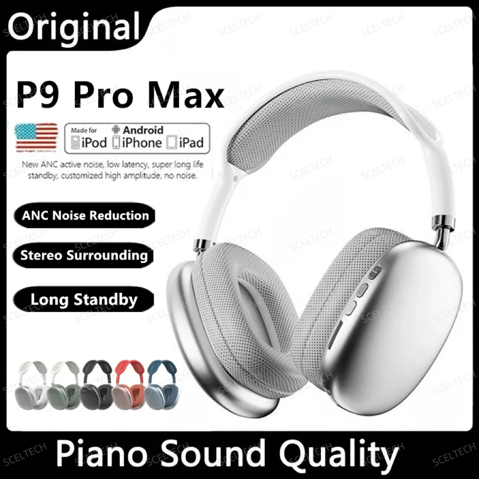 Nové P9 Pro Max Air Wireless Bluetooth Slúchadlá