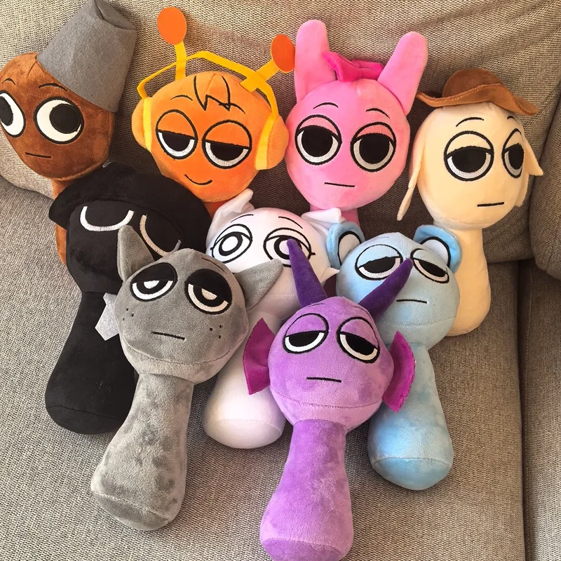 Nové plyšové hračky Sprunki Sprunki Incredibox Plush Plush Anime Game rola rola vankúš na vankúš Divinky plnené vianočné darčeky