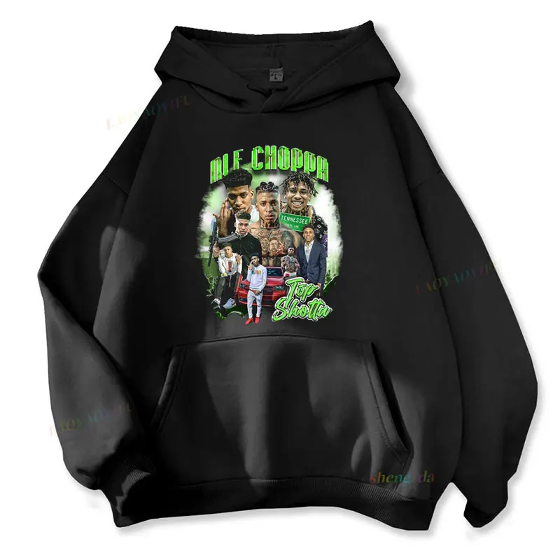 Nové populárne horúce v speváku Nle Choppa Jeseň Hoodies 90. rokov, rapper hiphopu Rap Unisex s dlhým rukávom s kapucňou