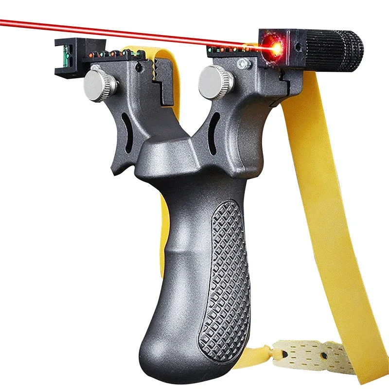 Nové praky Quick Press Laser Infračervené poľovníctvo Sport Sport Zusgúnutá plochá guma Outdoor Sports Catapult Nové hračky