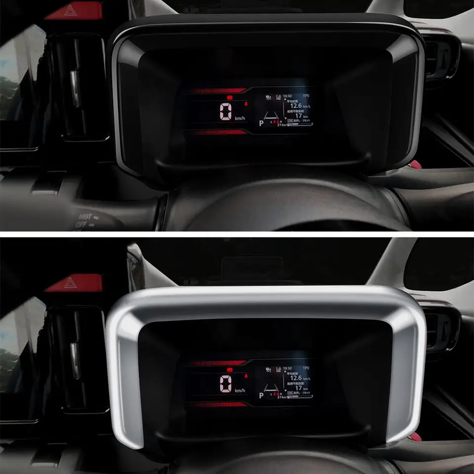 Nové pre 24 Suzuki Spacia Custom M K04 Series Upravený prístrojový panel Dashboard Dekoratívny odtieň Dekoratívny rám vozidla Interiérové ​​príslušenstvo
