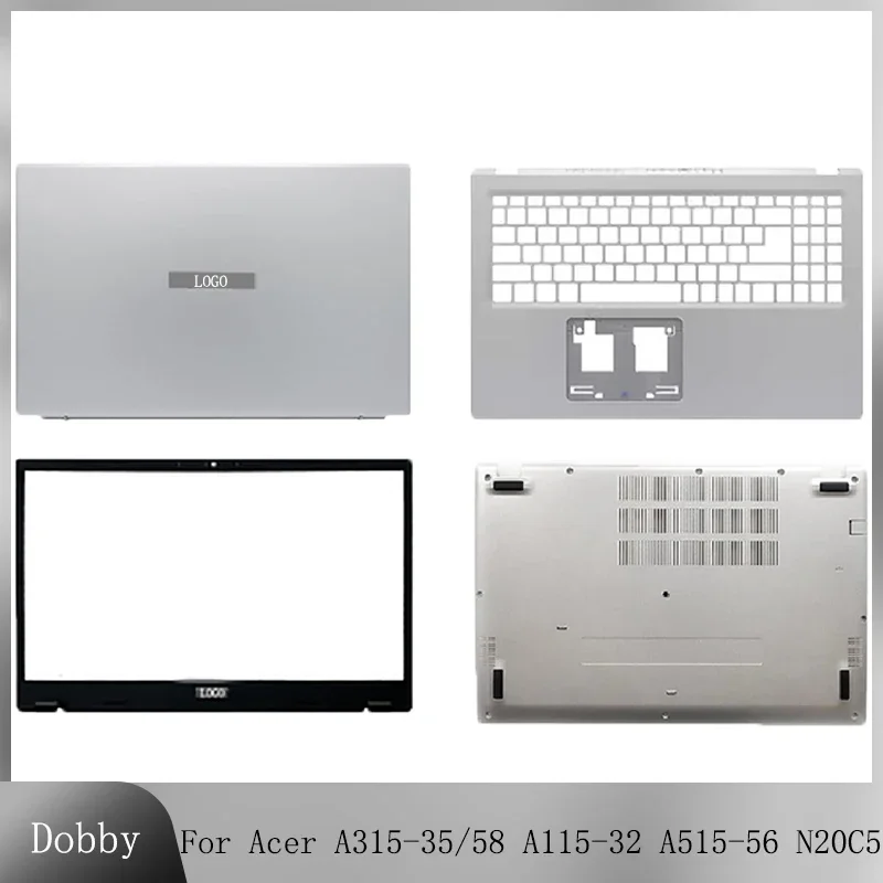 Nové pre Acer Aspire 5 A315-35 58 A115-32 A515-56 S50-53 EX215-54 N20C5 LCD Zadný kryt predného rána Palmrest horný kryt spodnej časti puzdra