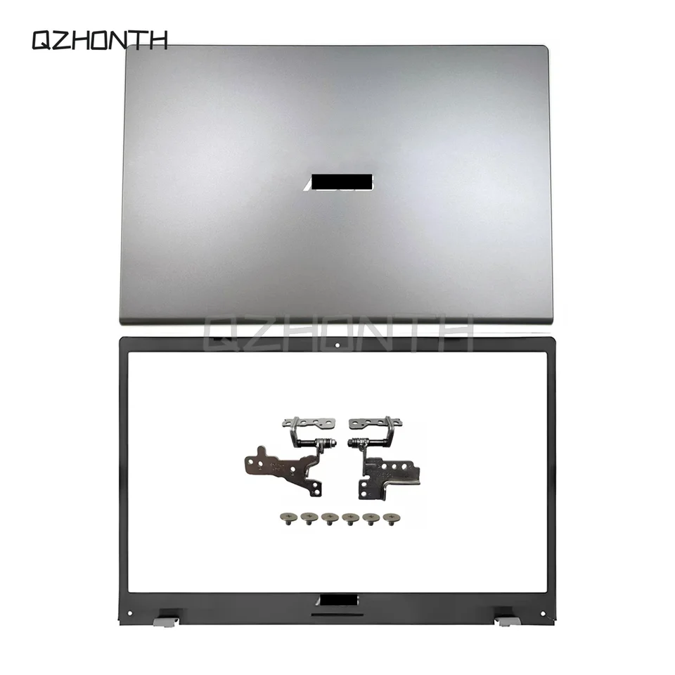 Nové pre ASUS X515 FL8700 Y5200F M509D X509 R565M LCD zadný kryt+predný rám+pánty (striebro) 15.6 