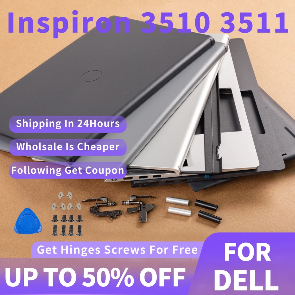Nové pre Dell Insprion 3510 E3510 LCD zadný kryt horný puzdro 08xvw9 /predný ráme