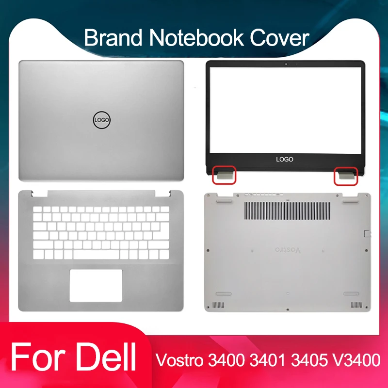 Nové pre Dell Vostro 3400 3401 3405 V3400 LCD zadný kryt predného rámu Palmrest Spodný puzdro Pase kryt krytu striebro 0G36HP
