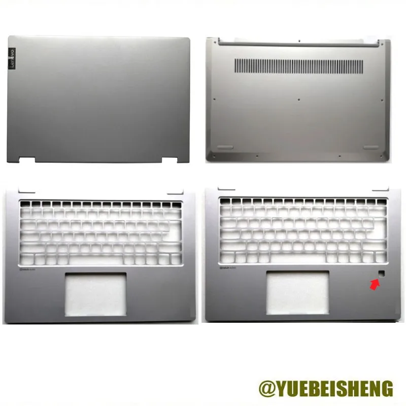 Nové pre Lenovo IdeaPad Flex-14iWl C340-14 C340-14 14IWL 14API 14IML LCD zadný kryt /Palmrest Horný kryt /spodný kryt, strieborné kryt
