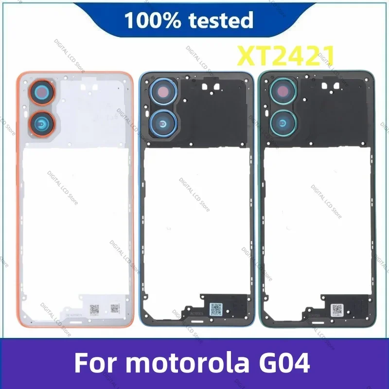 Nové pre Motorola Moto G04 Zadný kryt stredného držiaka na stredný ráme