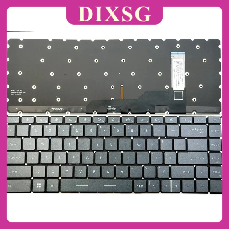 Nové pre MSI Modern 14 B11ML B11MO B11Mol B11MOU B11MU B11SB B11SBL B11SBU B4MW Klávesnica notebooku US Grey White Backlit