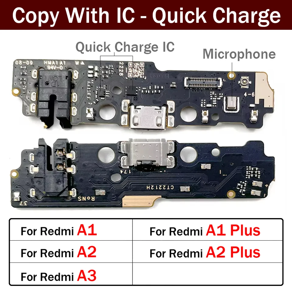 Nové pre Redmi A1 A2 A3 Plus USB Micro Charger Nabíjací port konektorový konektor mikrofónu Flex kábel