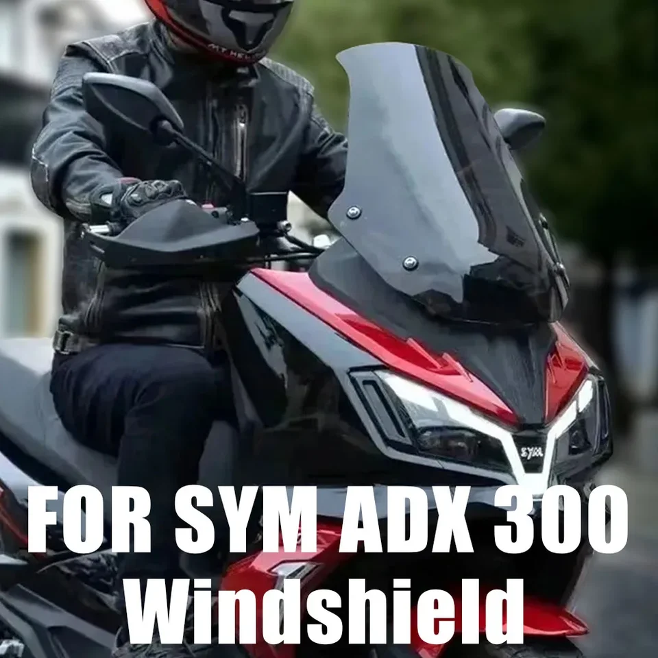 Nové pre Sym ADX 300 ADX300 ADX300 Príslušenstvo Černé sklo Športové čelné sklo DEFLOCTOR FILD FIT SYM ADX 300 ADX300