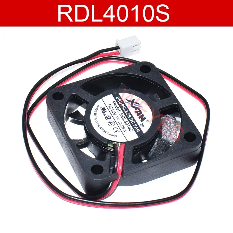 Nové pre X.Fan RDL4010S 12V 0,06A 40*40*10 mm Dva kolíky chladiaceho ventilátora