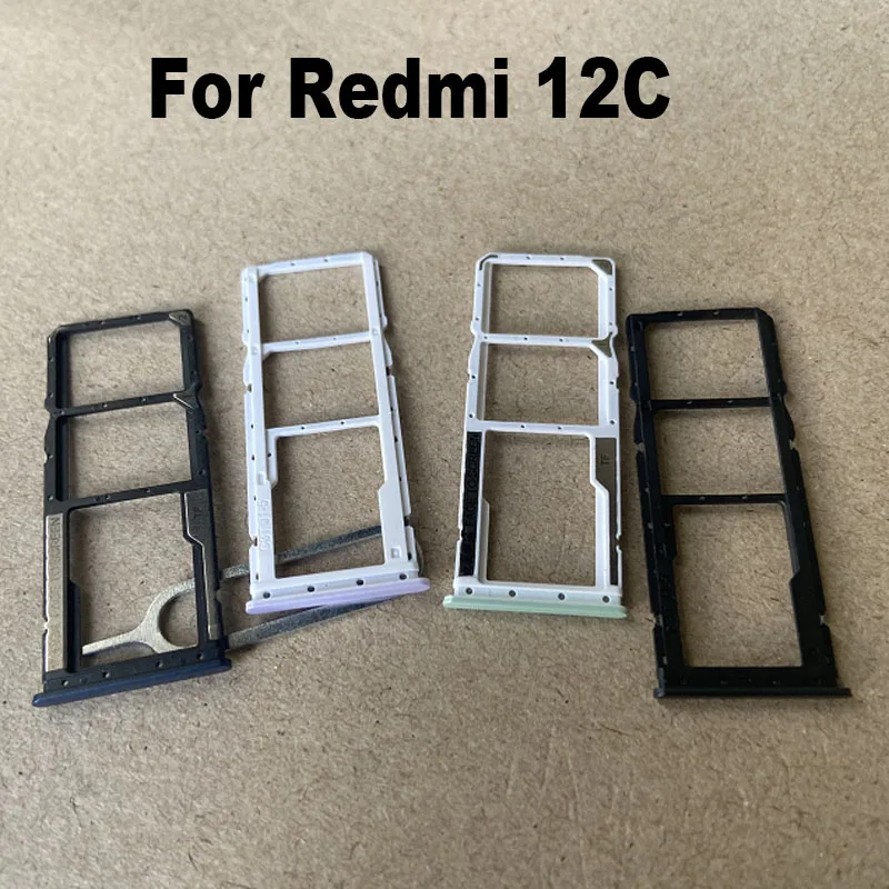 Nové pre Xiaomi Redmi 12C SIM SIM Card Tray Slot Držiteľ držiaka Socket Adapter Connector Opravy Výmena diel