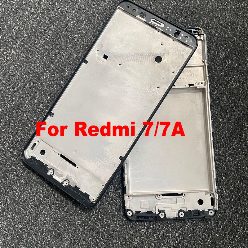 Nové pre Xiaomi Redmi 7a 7 Stredný rám predného rámového krytu puzdra zadná doska modely LCD podporujúci držiak
