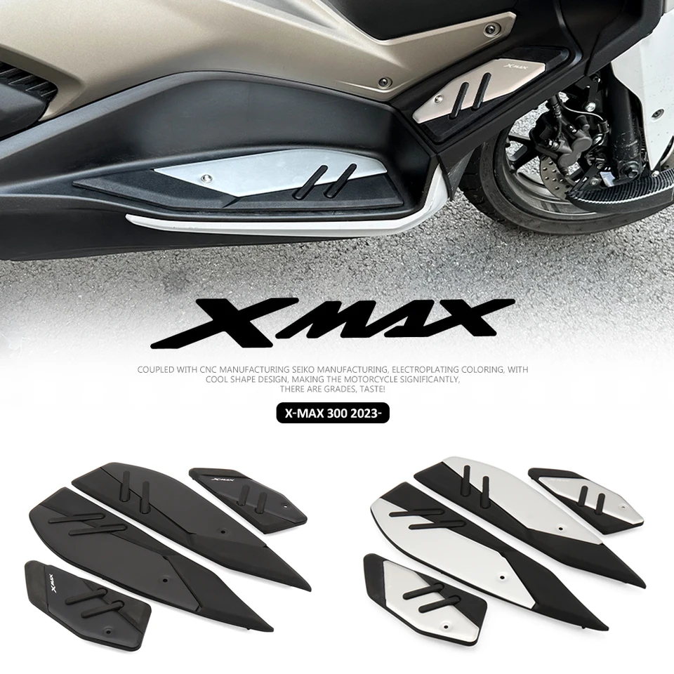 Nové pre Yamaha XMAX 300 2017 - 2024 X -Max 300 400 250 125 Motocyklové pegové kolíky Plate šmykované pedálové doskové chodidlá Footrest Footpads