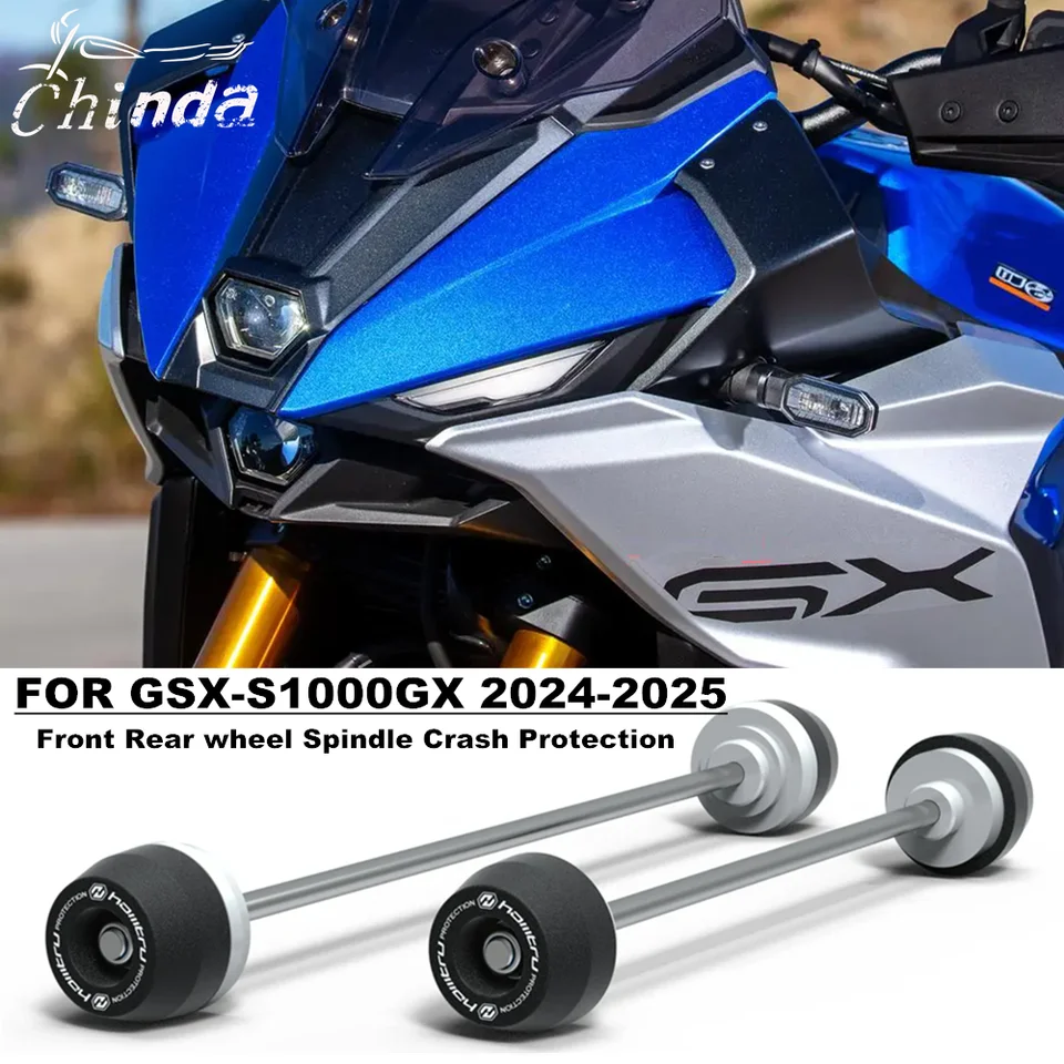 Nové predné a zadné nápravné vidlice na zlyhanie kolies na ochranu kolies pre Suzuki GSX-S1000 GX GSX S1000 GX GSX S1000GX 2024 2025