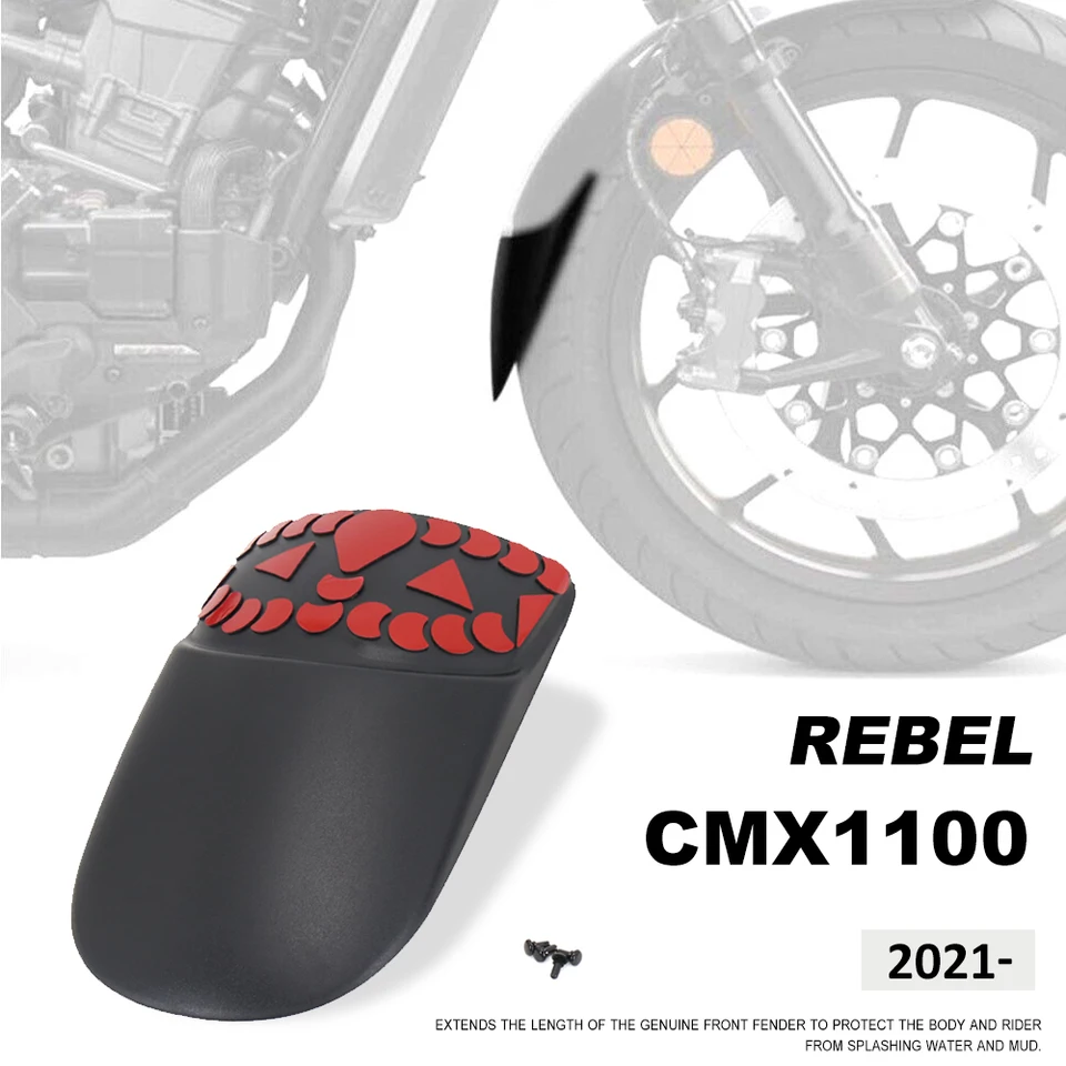Nové predĺženie predného blatníkového kolesa Hugger pre Honda Rebel CMX1100 Motocyklové doplnky Splash Guard R CMX 1100 CMX1100 Mudguard