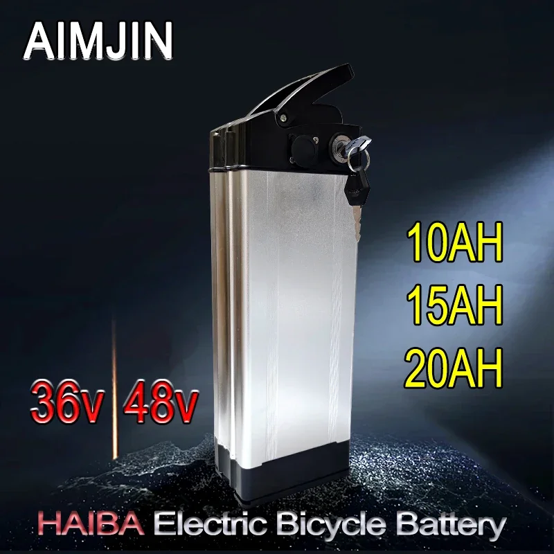 Nové prenosné lítiové batérie 36v-48V Pack10AH/15AH/20AH vhodné pre vysokorýchlostné 500 W, hliníková škrupina lítium