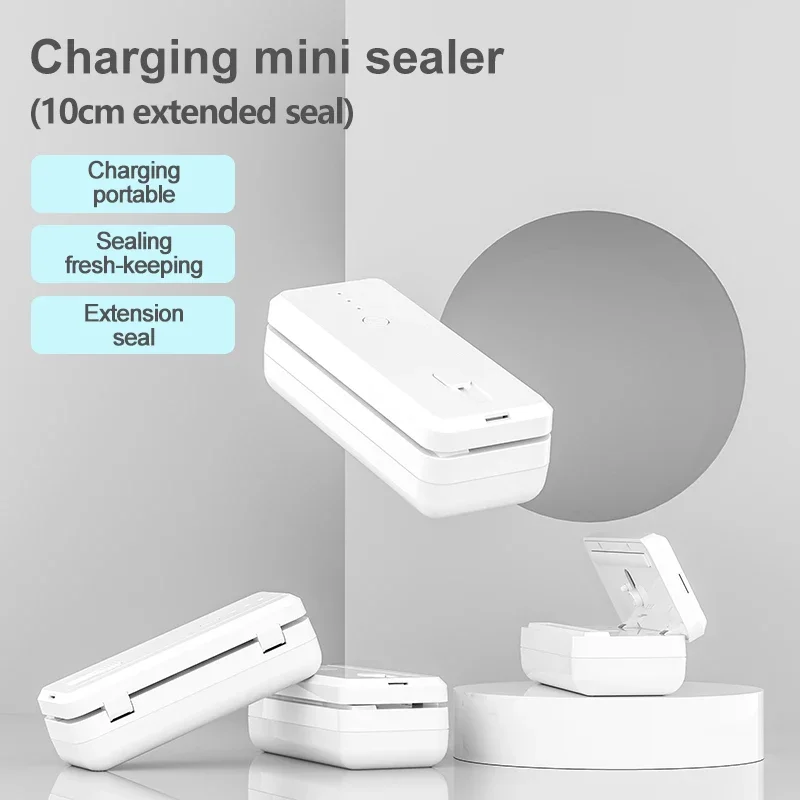 Nové prenosné tepelné tesniace mini plastové tašky TEMEVER USB nabíjanie potravín SKLADOVANIE TEMETAJ BALENIA BAG pre balenie