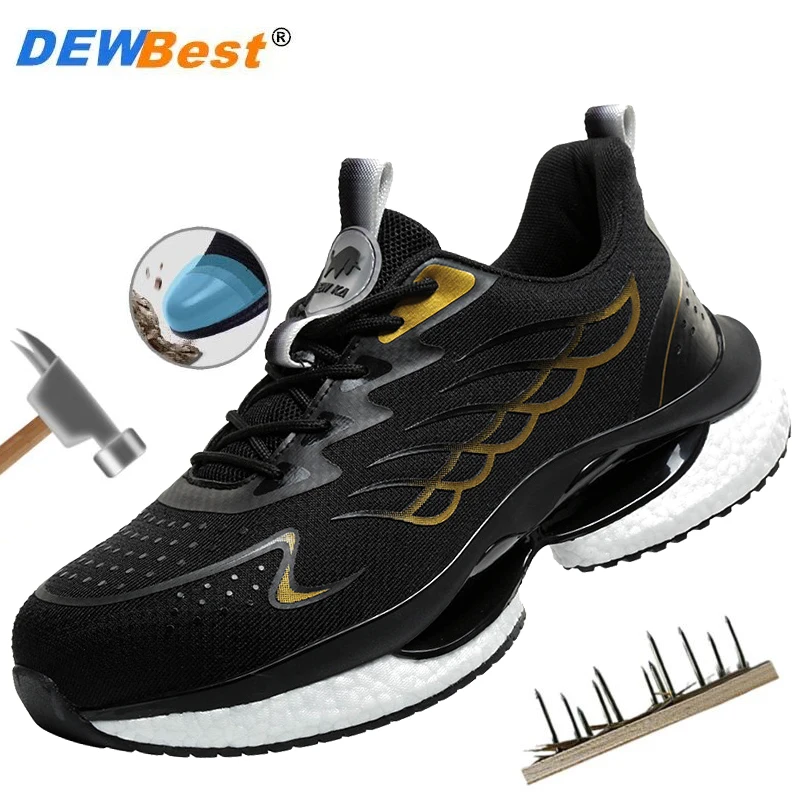 Nové priedušné, ochranné, odolné voči opotrebovaniu, Lightweweight, Anti Slip Men's Factory, anti-Smashing a Anti Piercing Safeting Shoes