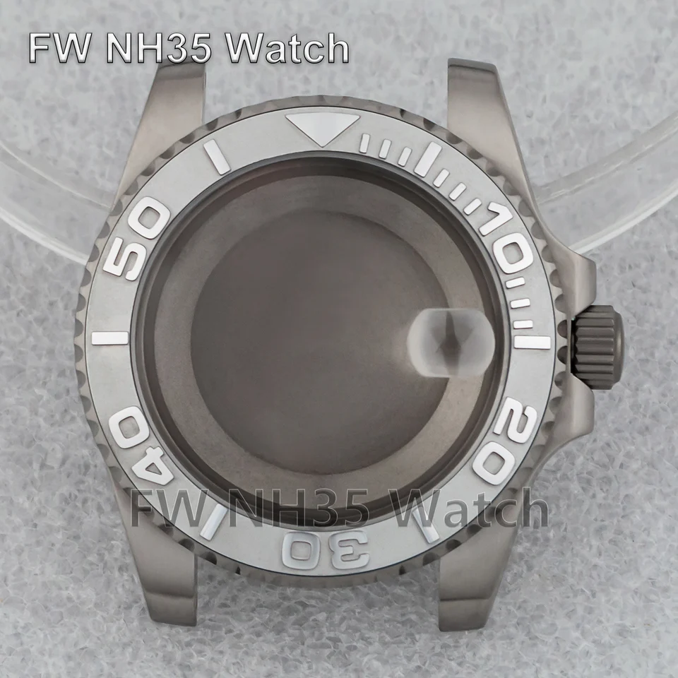 Nové puzdro NH35 Sapphire Glass 10ATM nepremokavé titánové hodinky pre jachtu-majstrovské hodinky 40 mm puzdro Fit NH34/NH35/NH36