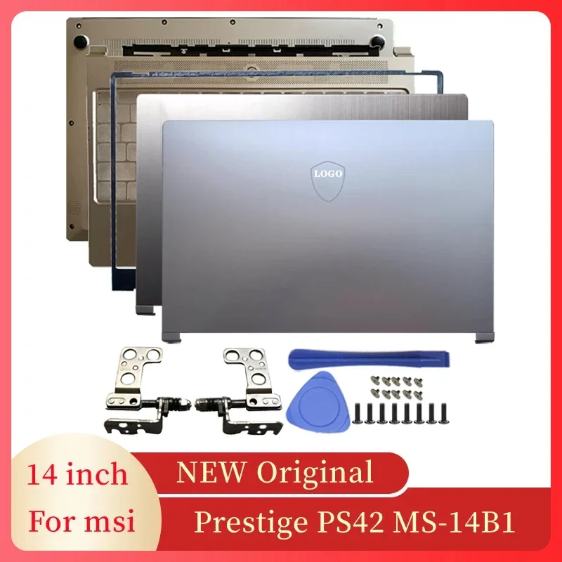 Nové puzdro pre notebook pre MSI Prestige PS42 MS-14B1 LAPTOPS LCD LCD zadný kryt/predný rám/pánty/PALMARRREST/BOOT PAN