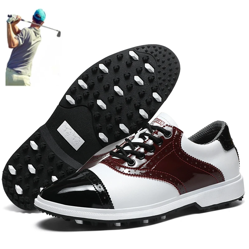 Nové pánske golfové topánky Grass Anti Slip Golf Training topánky Klasické módne topánky lefu Outdoor Športové turistika a vychádzkové topánky