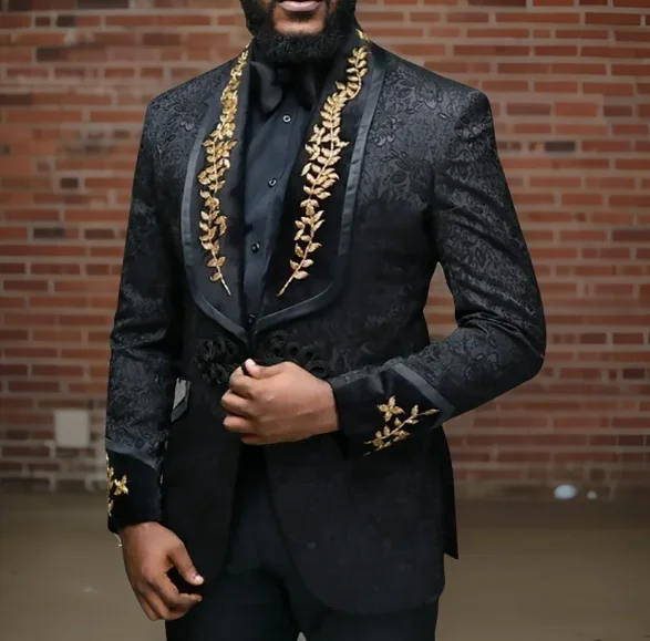 Nové pánske šaty Pánske svadobné šaty Ženích BrideGroom Najlepší muž Tuxedo Performance