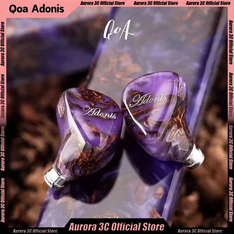 Nové qoa adonis in-uho hifi 1DD+2BA živice hybridné slúchadlá shanprys pinecone IEMS 3,5+4,4 mm zástrčka 0,78 2pin kinera slúchadlá vlastné